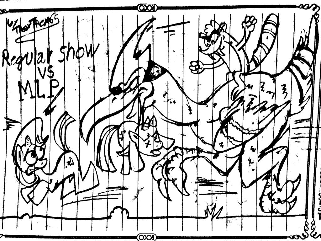 Regular Show Mlp Deviantart Regular Show Vs MLP by CrashBandicoot2015 on DeviantArt