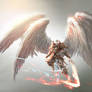 Angel concept art for Magic: The Gathering / Battl