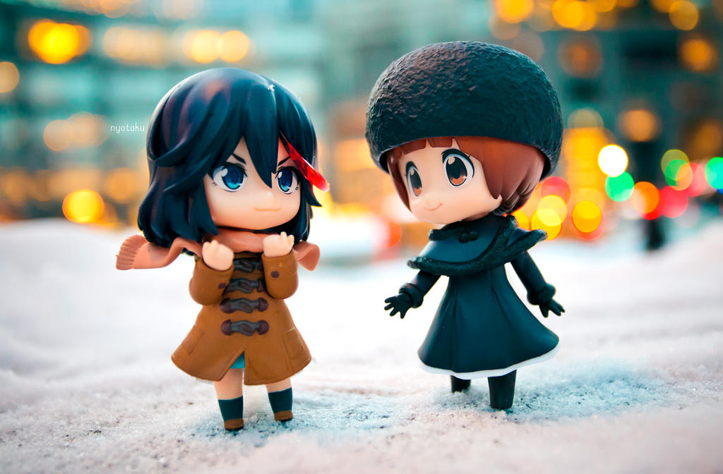 Mako and Ryuko Winter Date