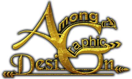 Among Graphic Gold Design Logo