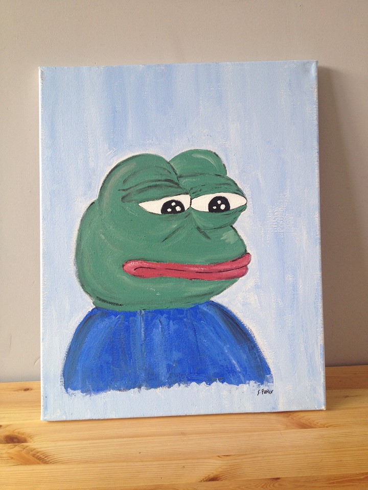 beautiful pepe canvas