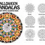 Halloween Mandalas adult coloring book