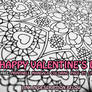 Valentine Mandala FREE printable coloring page