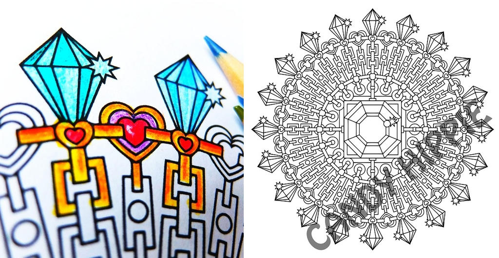 Diamond Clarity printable mandala coloring page by candy-hippie on ...
