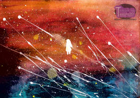 Traveler of galaxy -Abstract painting-