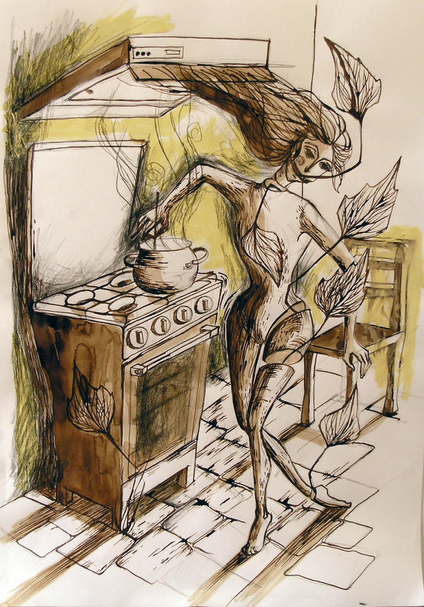 Eve in the kitchen