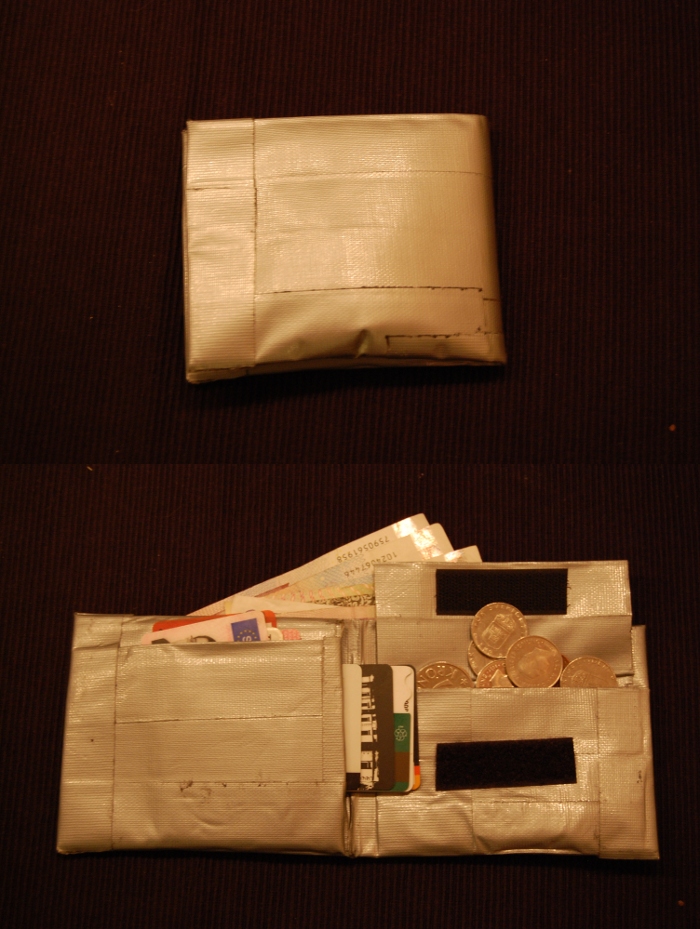 Duct tape wallet Mk I