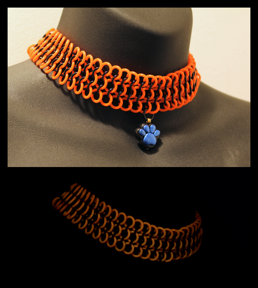 Orange GITD Choker Commission