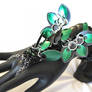 Green and Black Chainmaille Dragon Handlower