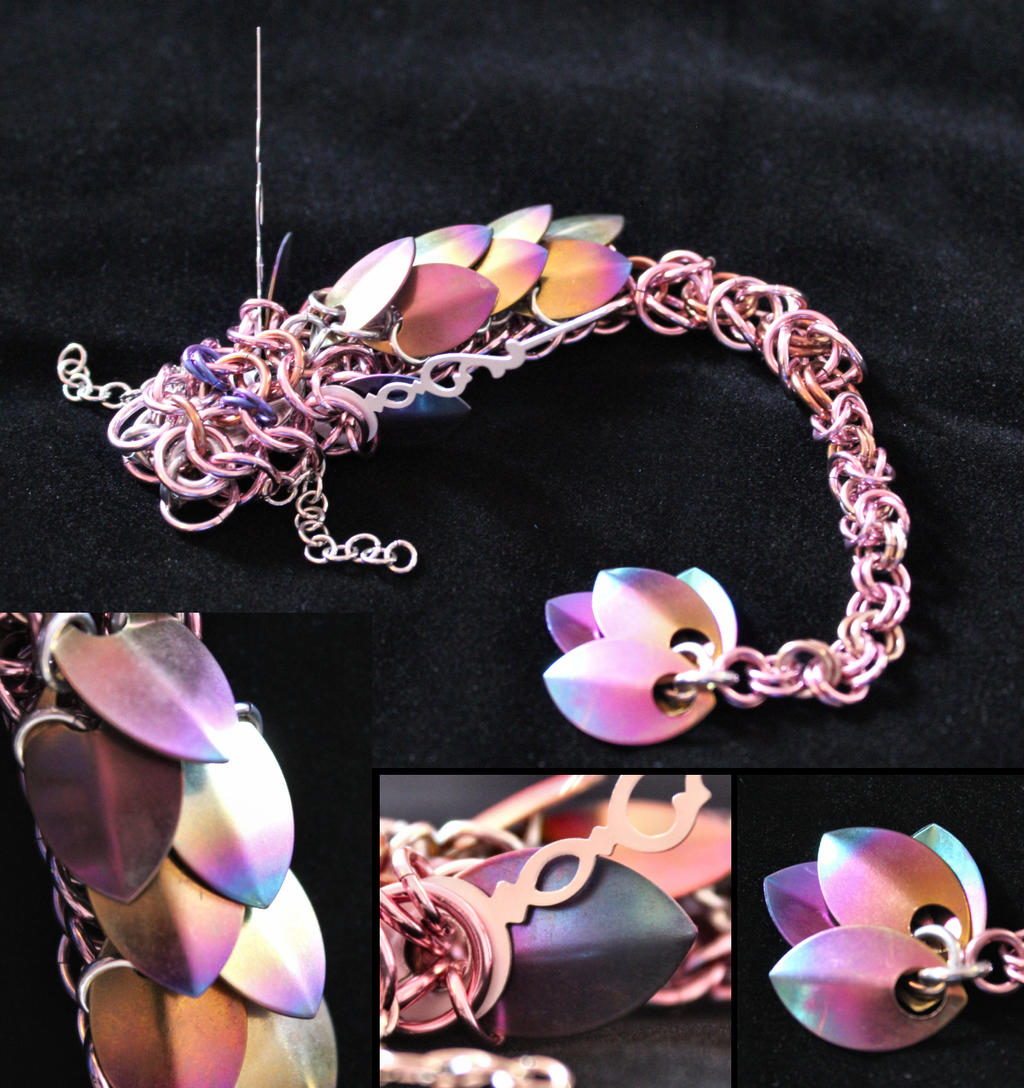 Niobium-Scaled Rose Dawn Dragon