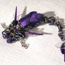 SOLD - Purple, Seafoam, Bronze Horned Dragon