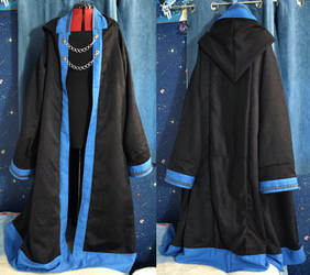 Blue and Black Oversize Wizard Robes