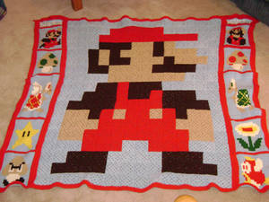 Mario blanket