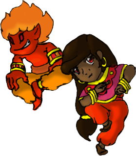 Pyra and Djinn