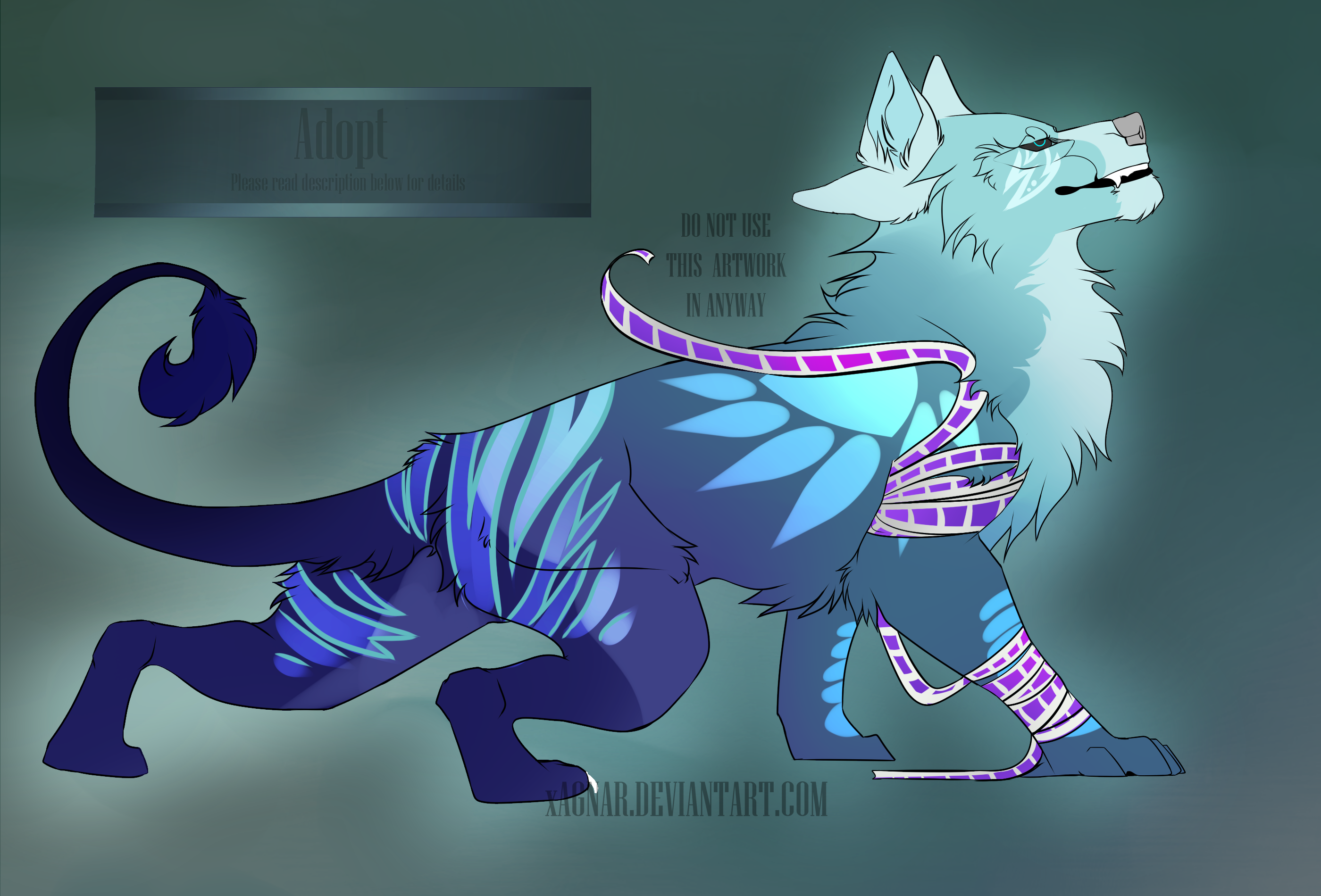 Mr. Blue Sky Wolf Adopt | FLATSALE [Open]