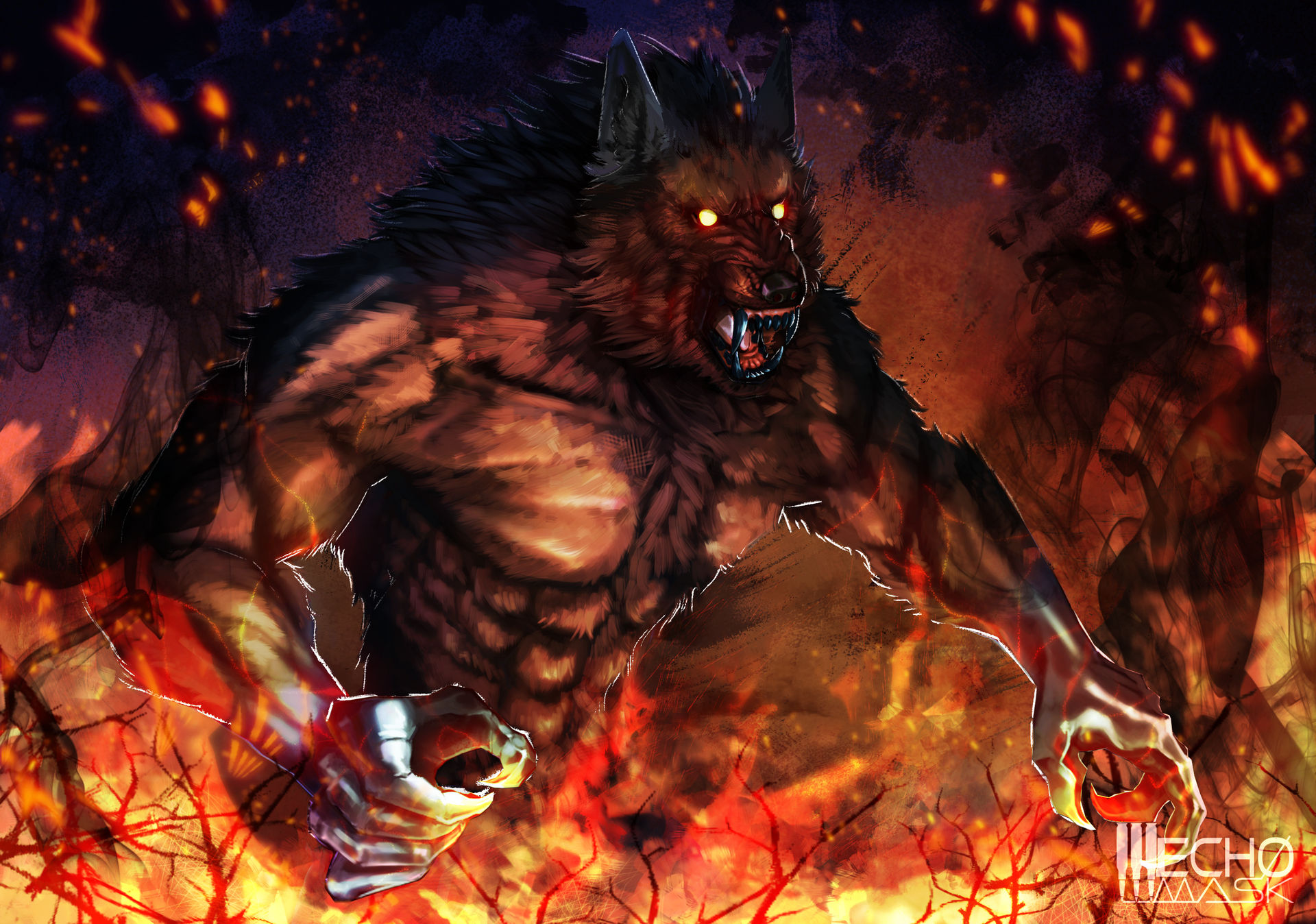 Werewolf Rage by MechoMask on DeviantArt