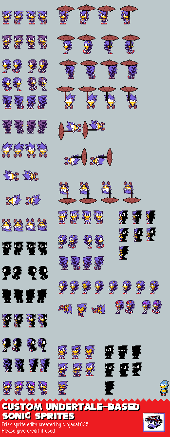 Sonic in Undertale Spritesheet by Ninjacat025 on DeviantArt