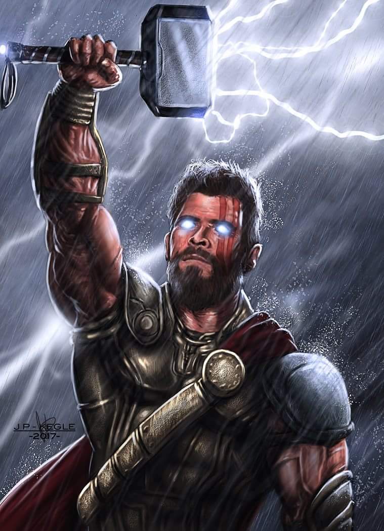 Thor from God of War Ragnarok fanart by Zyphier00 on DeviantArt