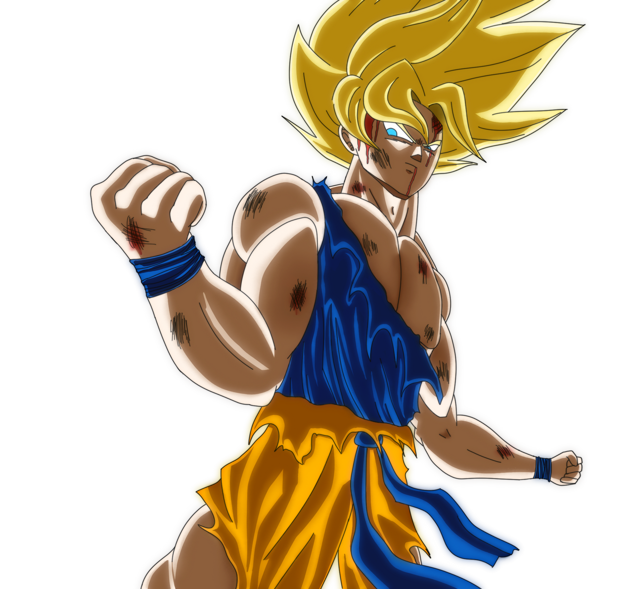 Goku Super Saiyajin - Freeza Saga (PNG) by Djemerson on DeviantArt