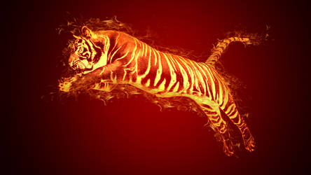 Flaming tiger