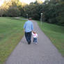 Father, Daughter Walking 2