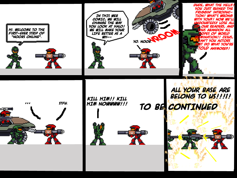 Halo Fan Comic: Noobs Online