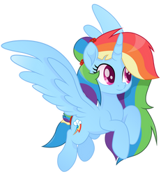 Princess Rainbow Dash vector moviestyle