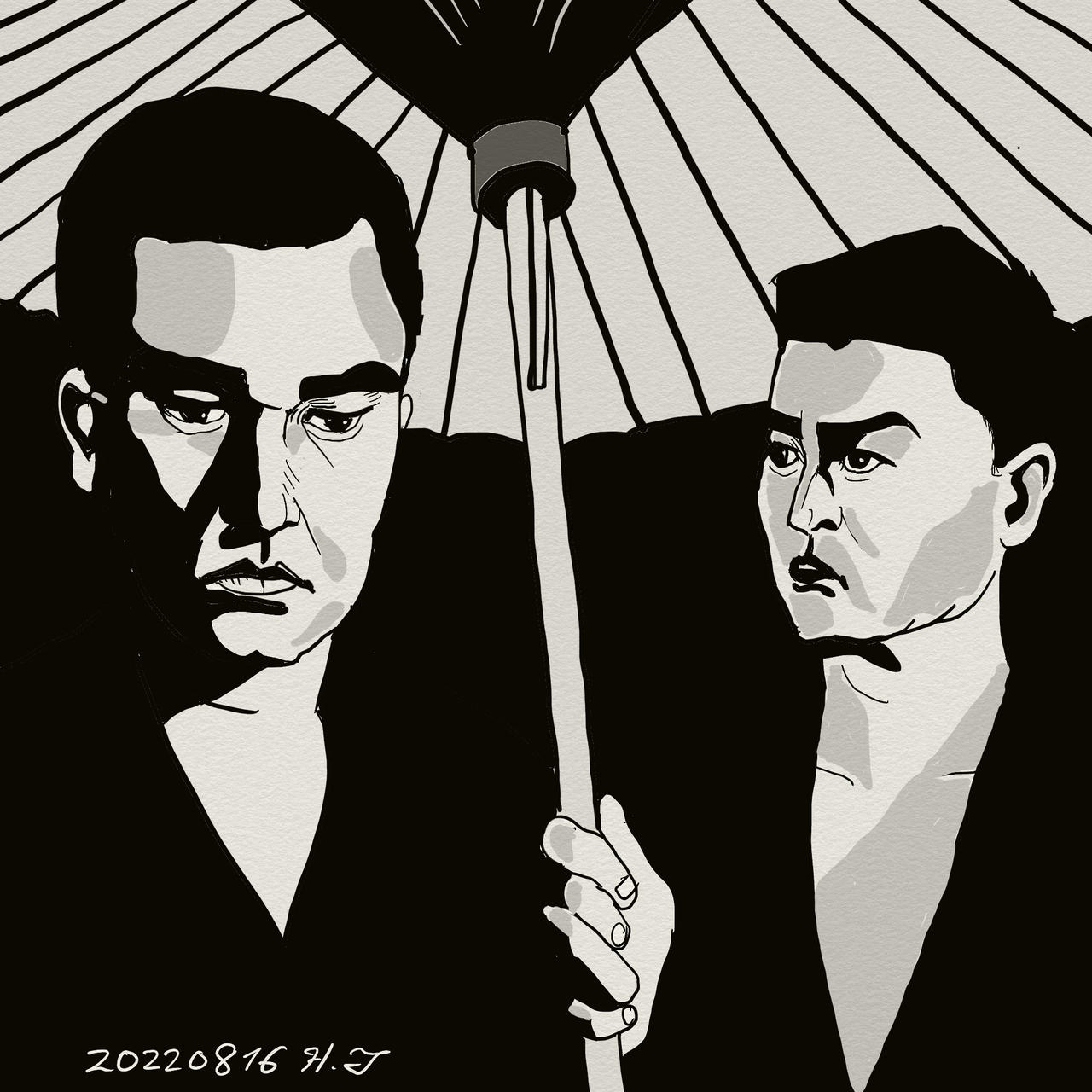 Ken Takakura, Ryo Ikebe, Japanese actors by stemechind on DeviantArt
