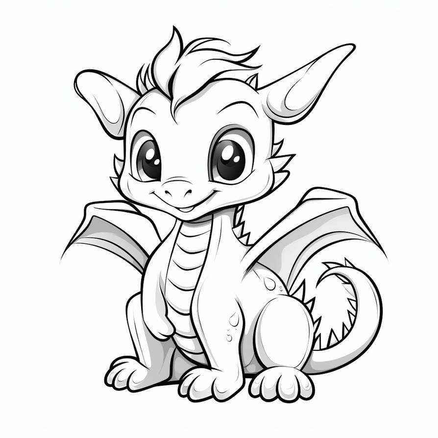 Adorable baby dragon by ColoringCorner on DeviantArt