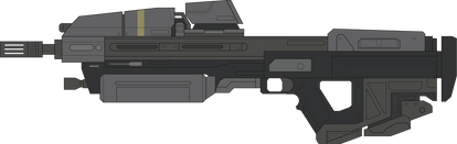 Halo Reach. Assault Rifle MA37-ICWS. Left Side
