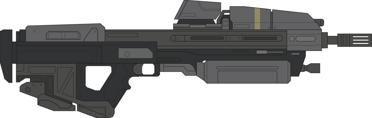 Ma37 Rifle Halo Reach. Assault Rifle MA37-ICWS. Right Side by LDINSDUSTRIES on ...
