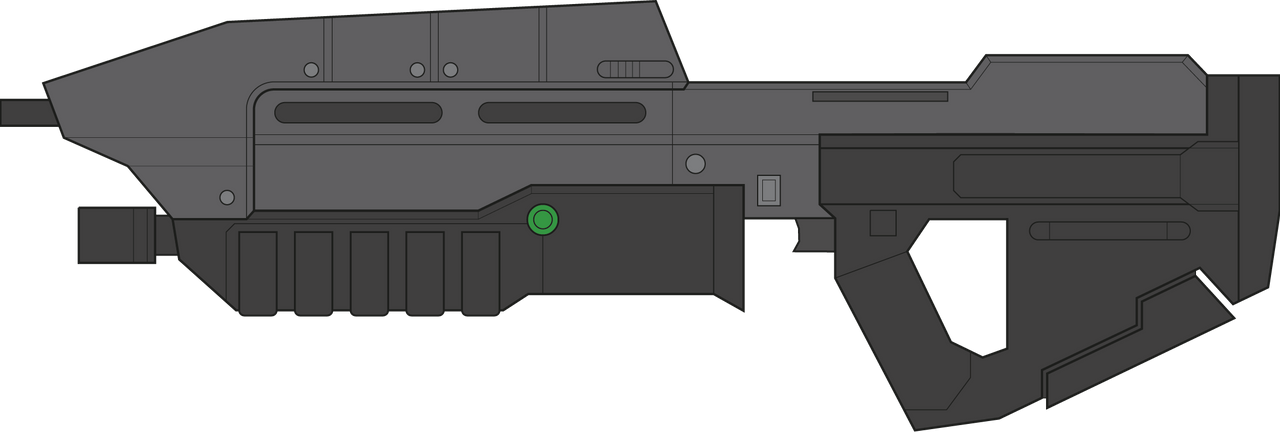 Halo. Combat Evolved. Assault Rifle MA5B. Left Sid by LDINSDUSTRIES on ...