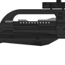 Halo 2 Anniversary. Battle Rifle BR-55. Left Side