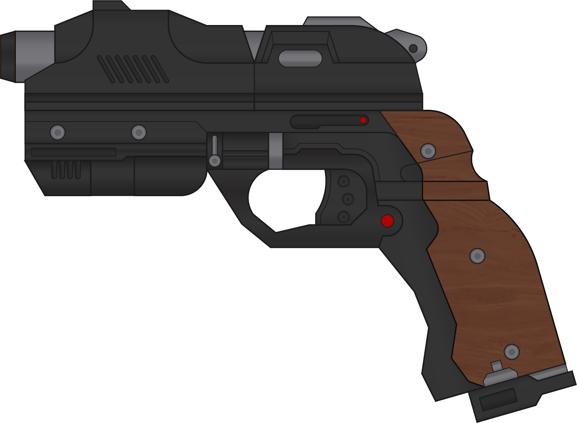 Dom3 Cut Out DOOM 3. Pistol. Left Side by LDINSDUSTRIES on DeviantArt