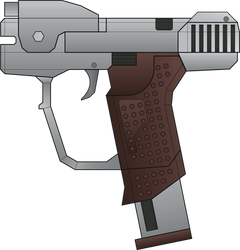 Halo. Combat Evolved. Magnum M6D. Left Side