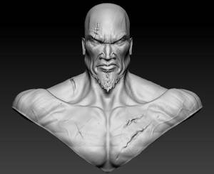 Kratos - God of War 3D Face