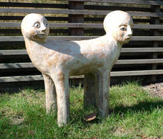 two-headed statue