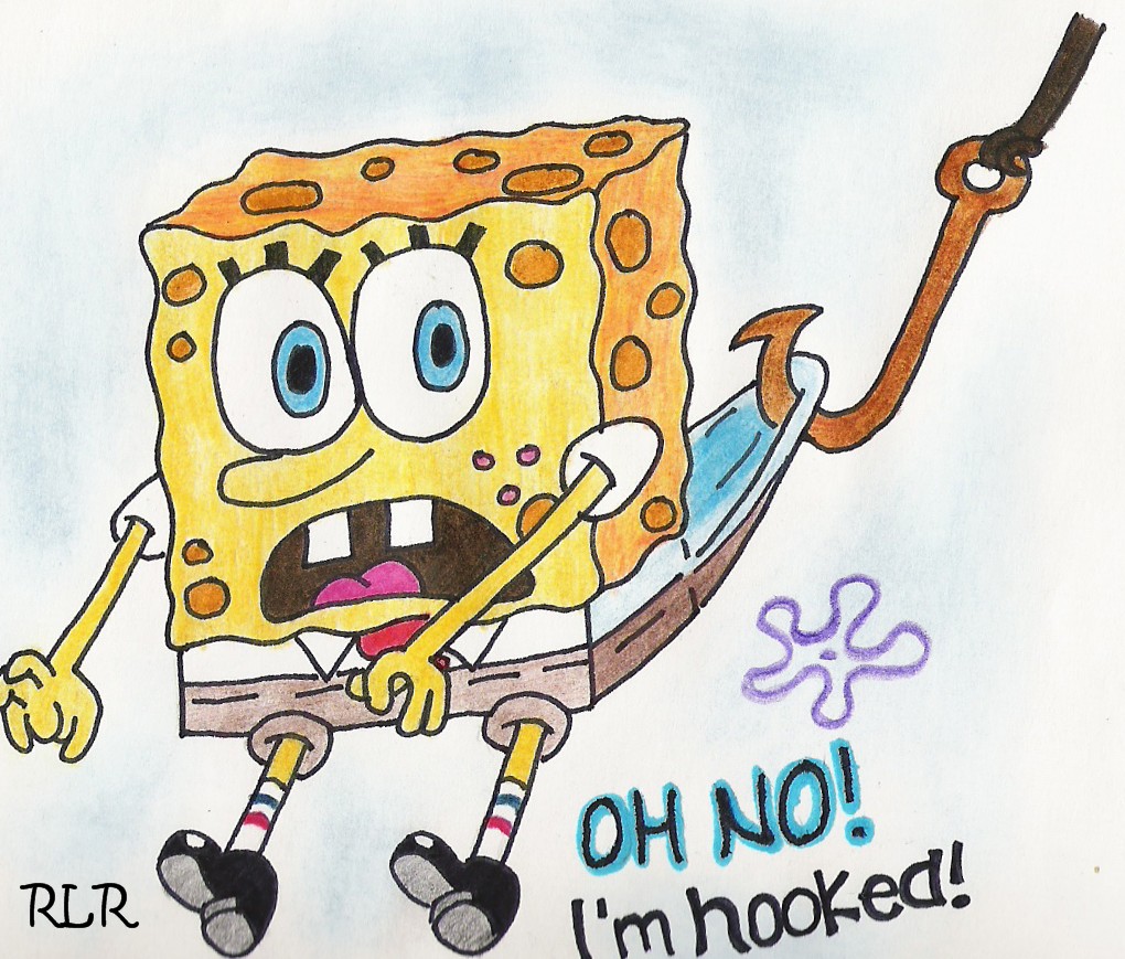 Spongebob Catching Rope Spongebob Squarepants Hooked by FruitLoops93 on DeviantArt