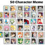 50 Character Meme