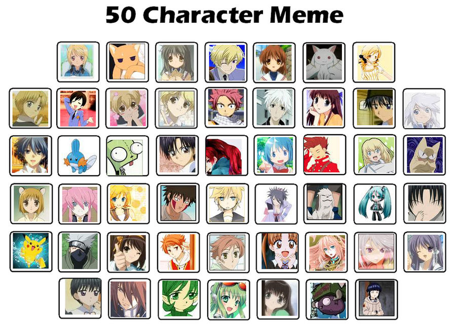 Characterization Meme 50 Character Meme by Annie-epicjactations on DeviantArt