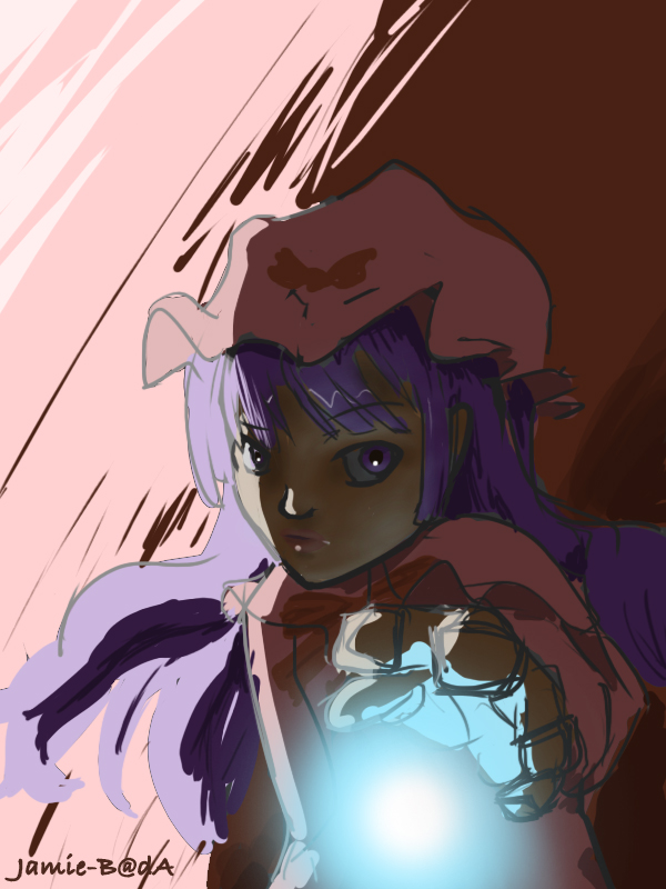 Patchouli speed-sketch/colouring practice