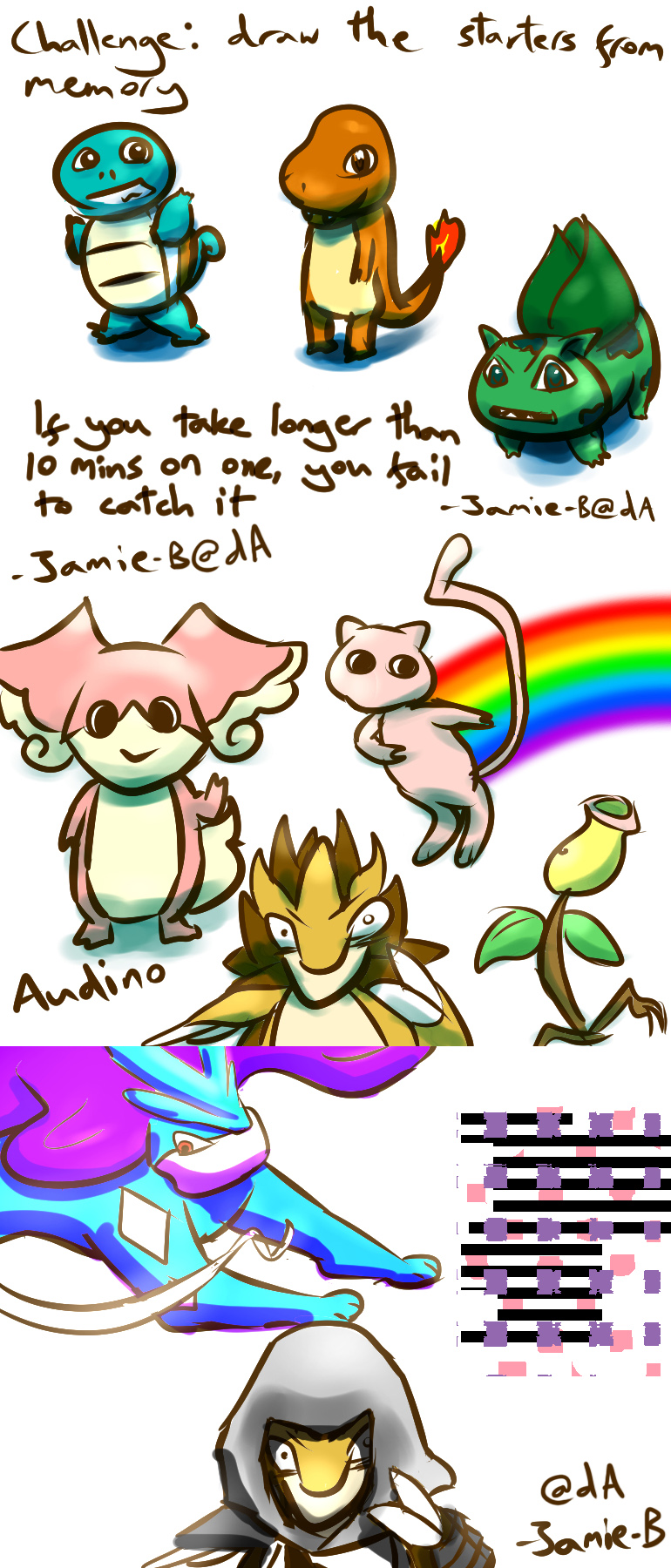 Pokemon speed sketches for friends