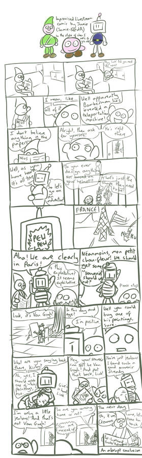 Improvised Livestream comic