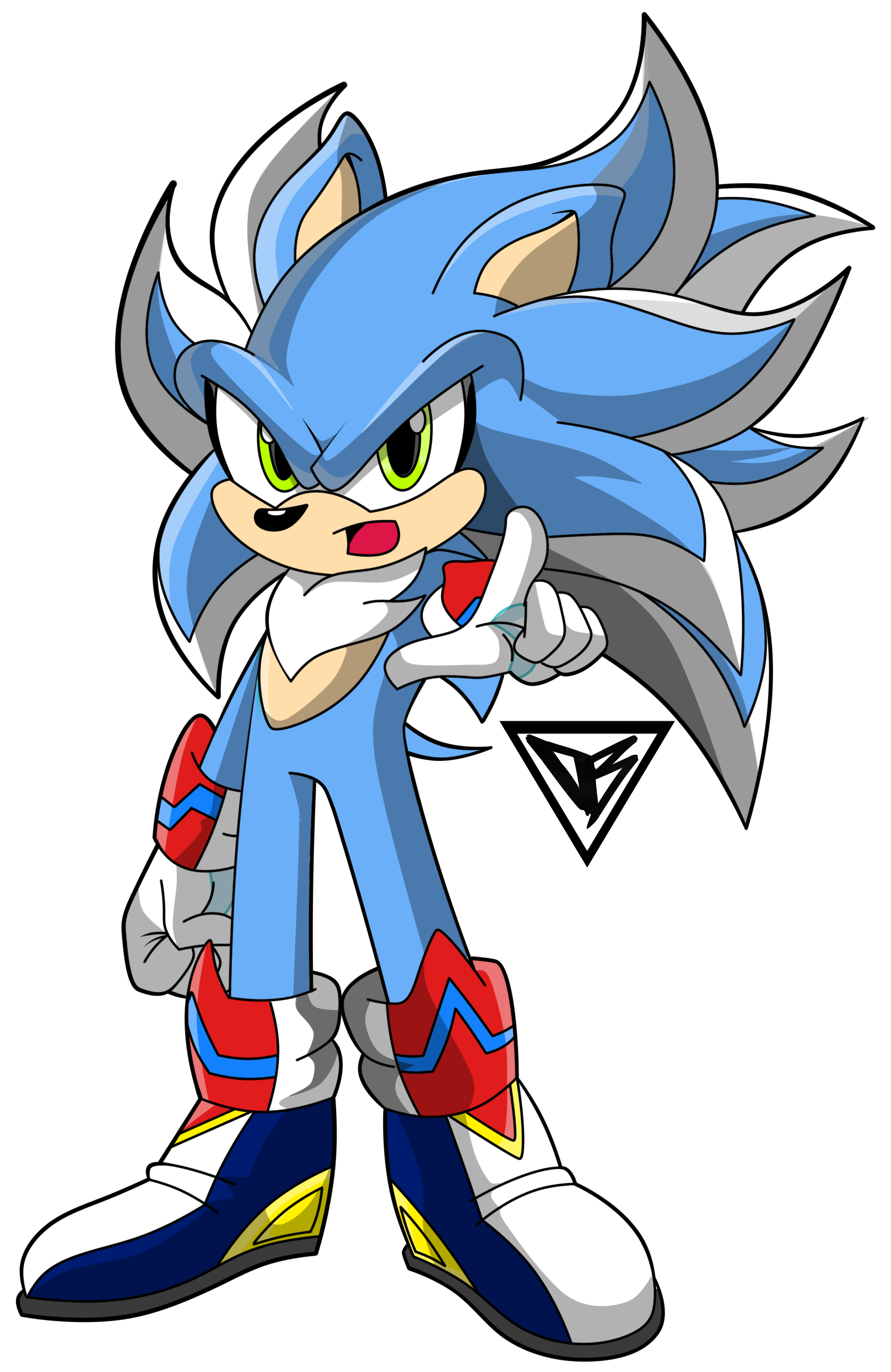 Sonic, Shadow and Silver fusion!! by RikkiandPlagg on DeviantArt