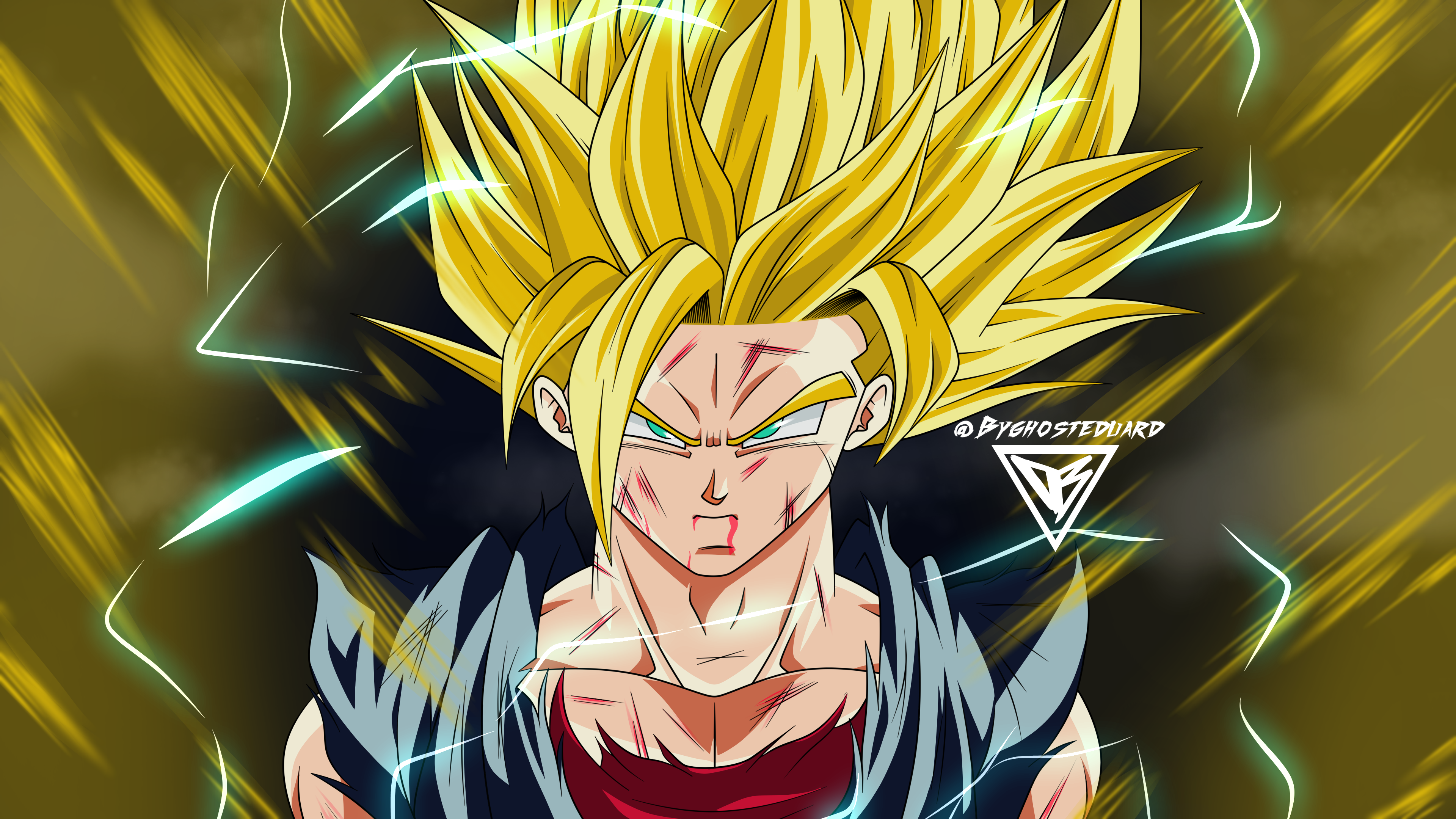 Super Saiyan 2 Gohan [OC] : r/dbz