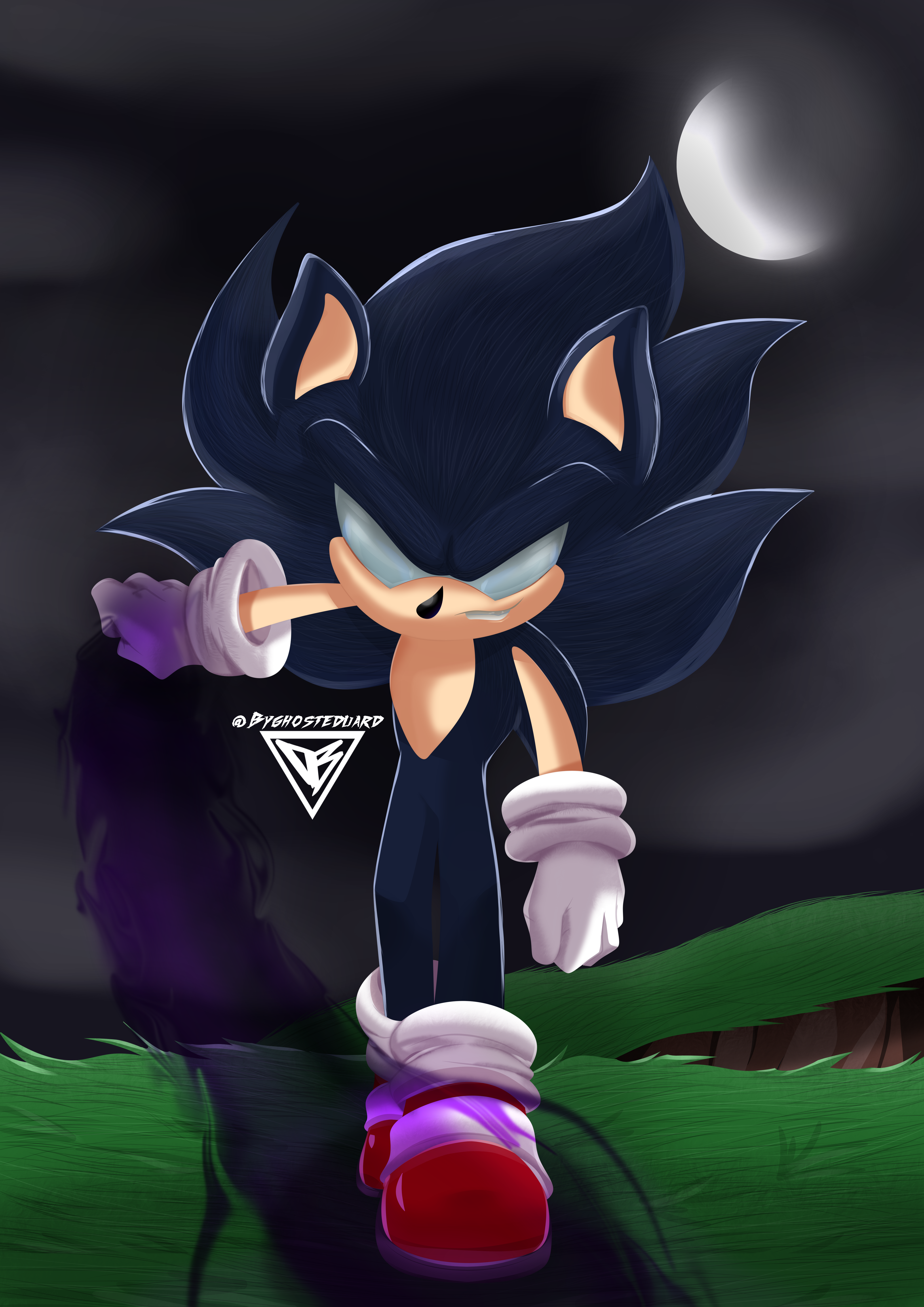 The Dark Sonic by ByGhostEduard on DeviantArt