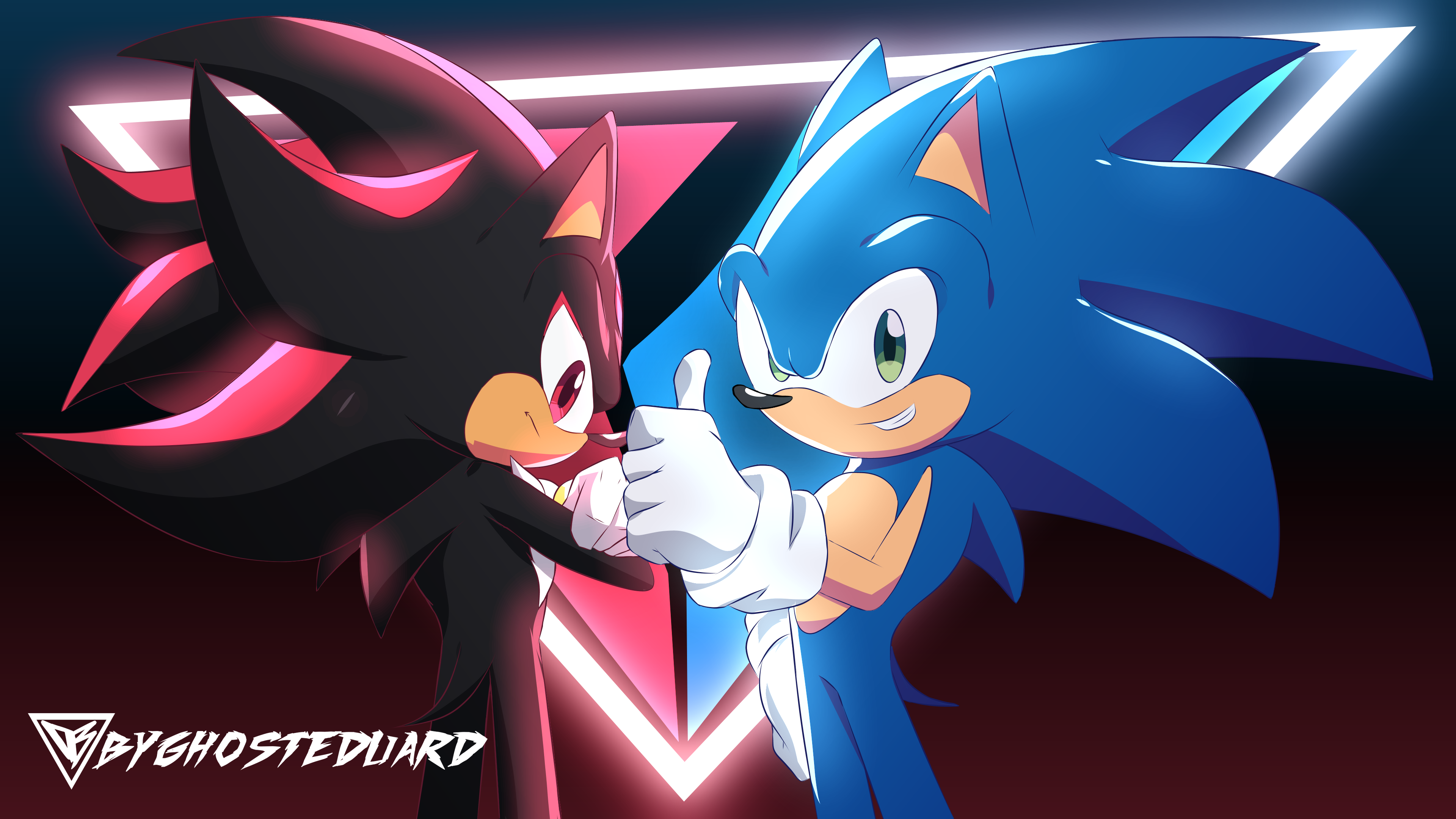 Sonic and Shadow by ByGhostEduard on DeviantArt