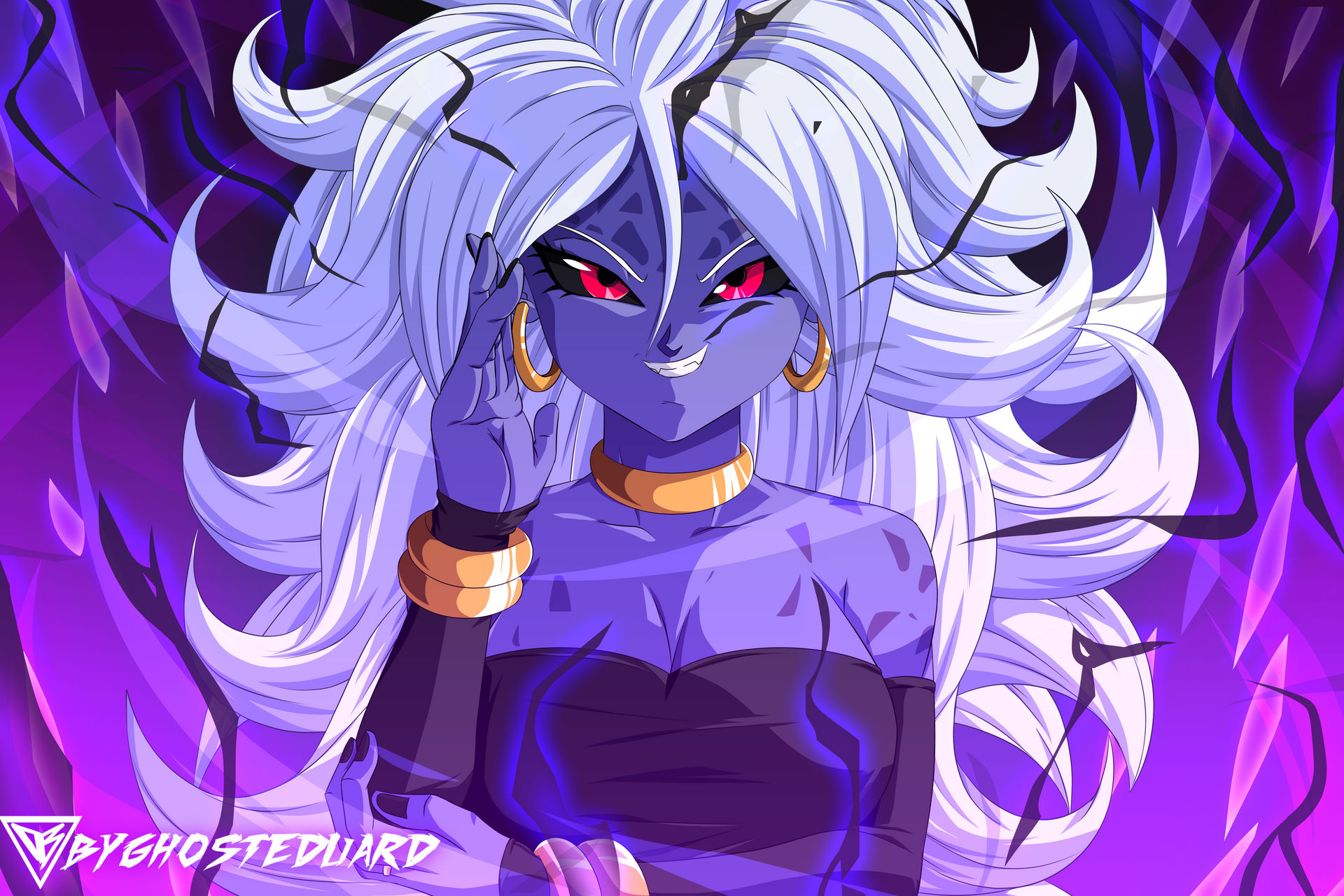 Majin Android 21 (Evil) by ByGhostEduard on DeviantArt