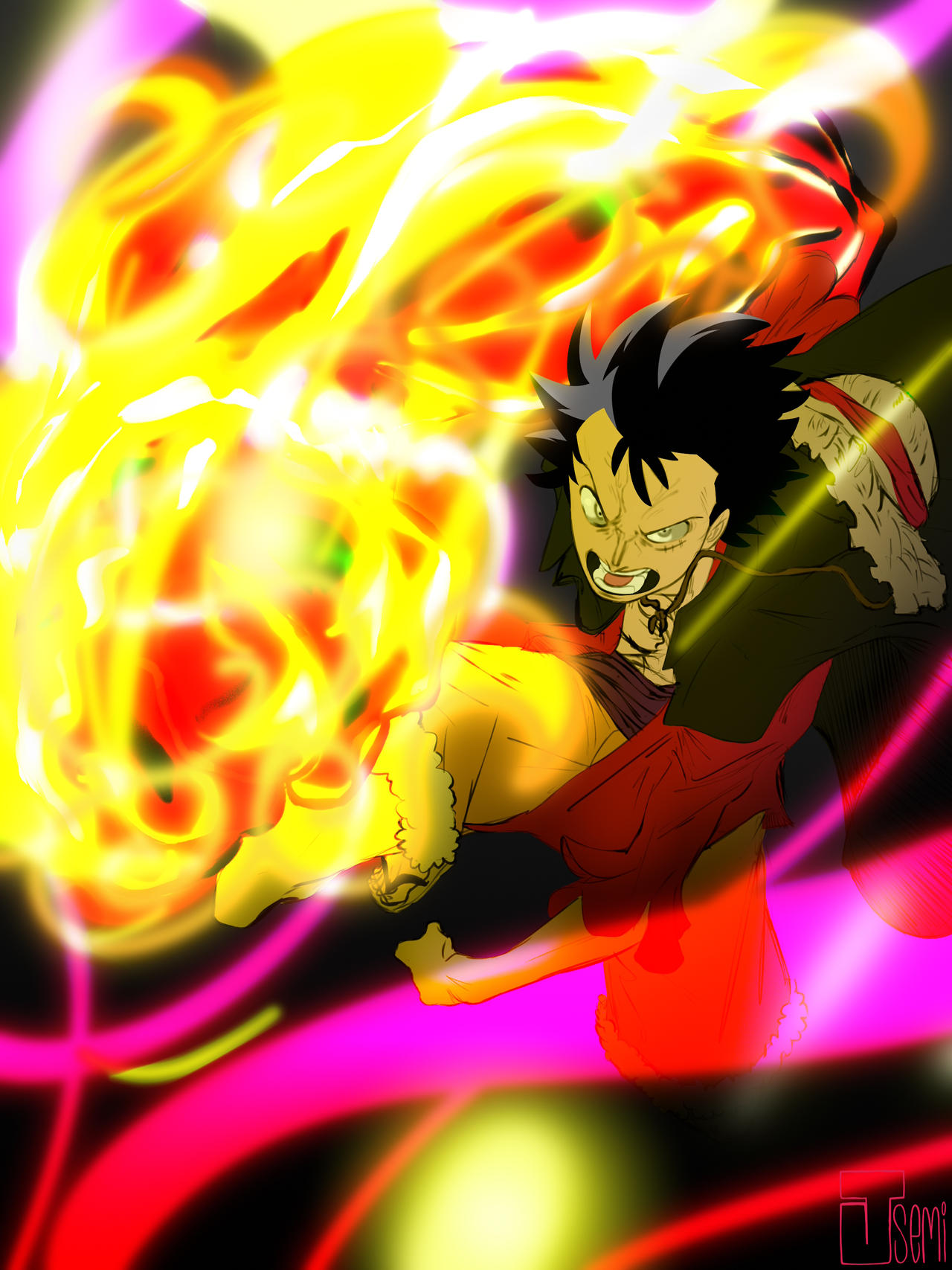 Luffy Red Roc by sebborg on DeviantArt