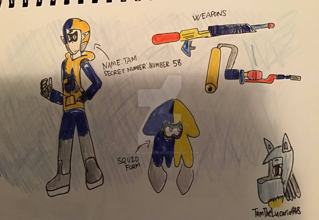 Tam Inkling AU Reference by TamTheLucario448 on DeviantArt